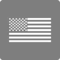 1 color american flag